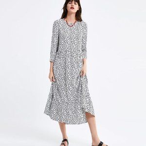 Zara Polka Dot Maxi Dress S